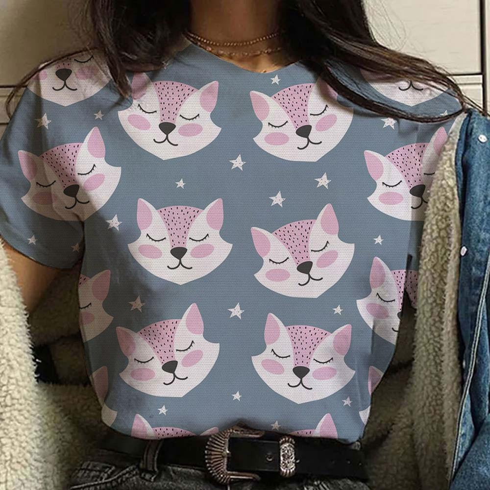 Высококачественная повседневная футболка с круглым вырезом, простая модная летняя женская футболка с принтом из мультфильмов, свободная, удобная, с короткими рукавами 6XL
Высококачественная повседневная футболка с круглым вырезом, простая модная летняя женская футболка с принтом из мультфильмов, свободная, удобная, с короткими рукавами 6XL