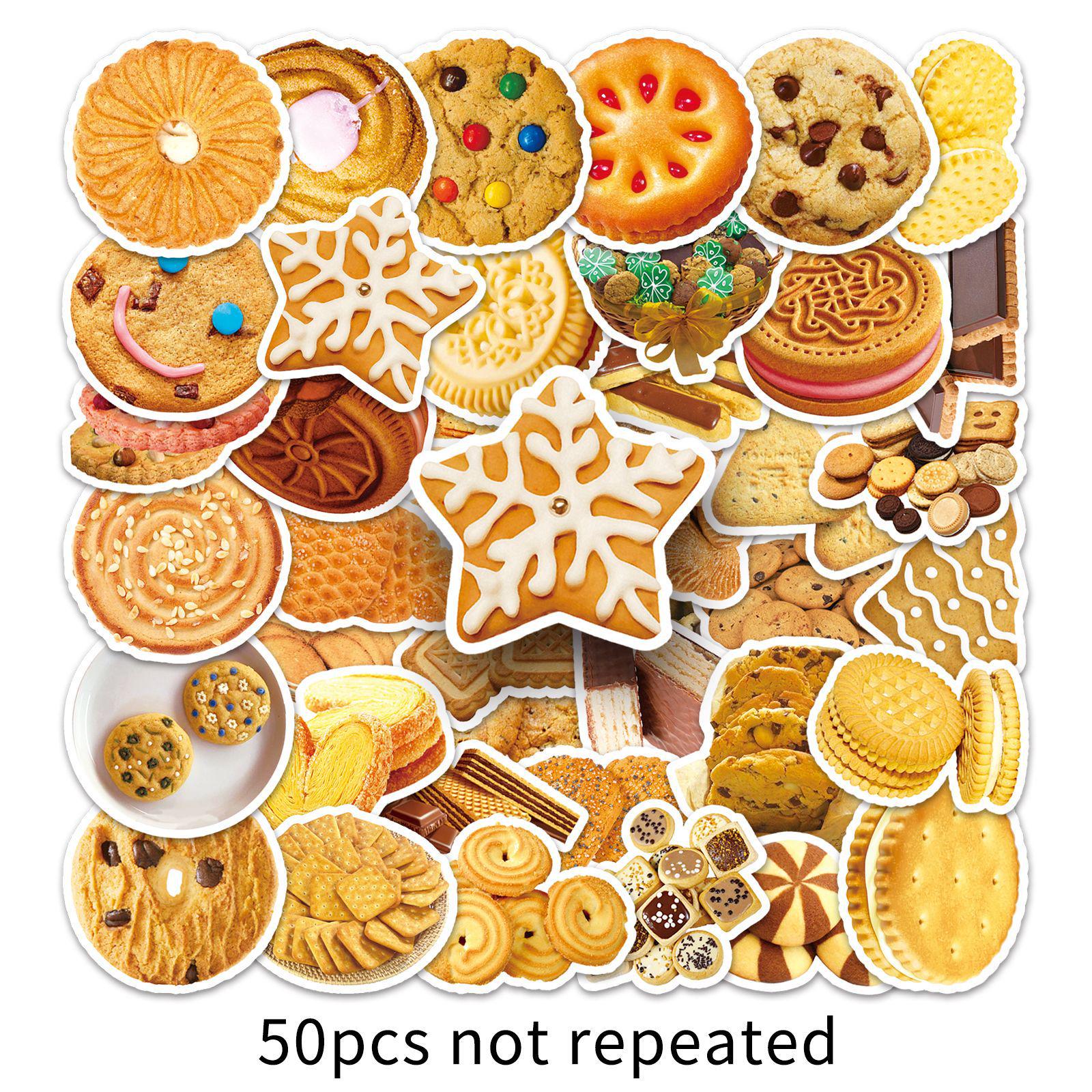 50pcs Waterproof Biscuit Stickers: Delicious Food Graffiti for Water Cups, Stationery & Planners - Small Size
50pcs Waterproof Biscuit Stickers: Delicious Food Graffiti for Water Cups, Stationery & Planners - Small Size