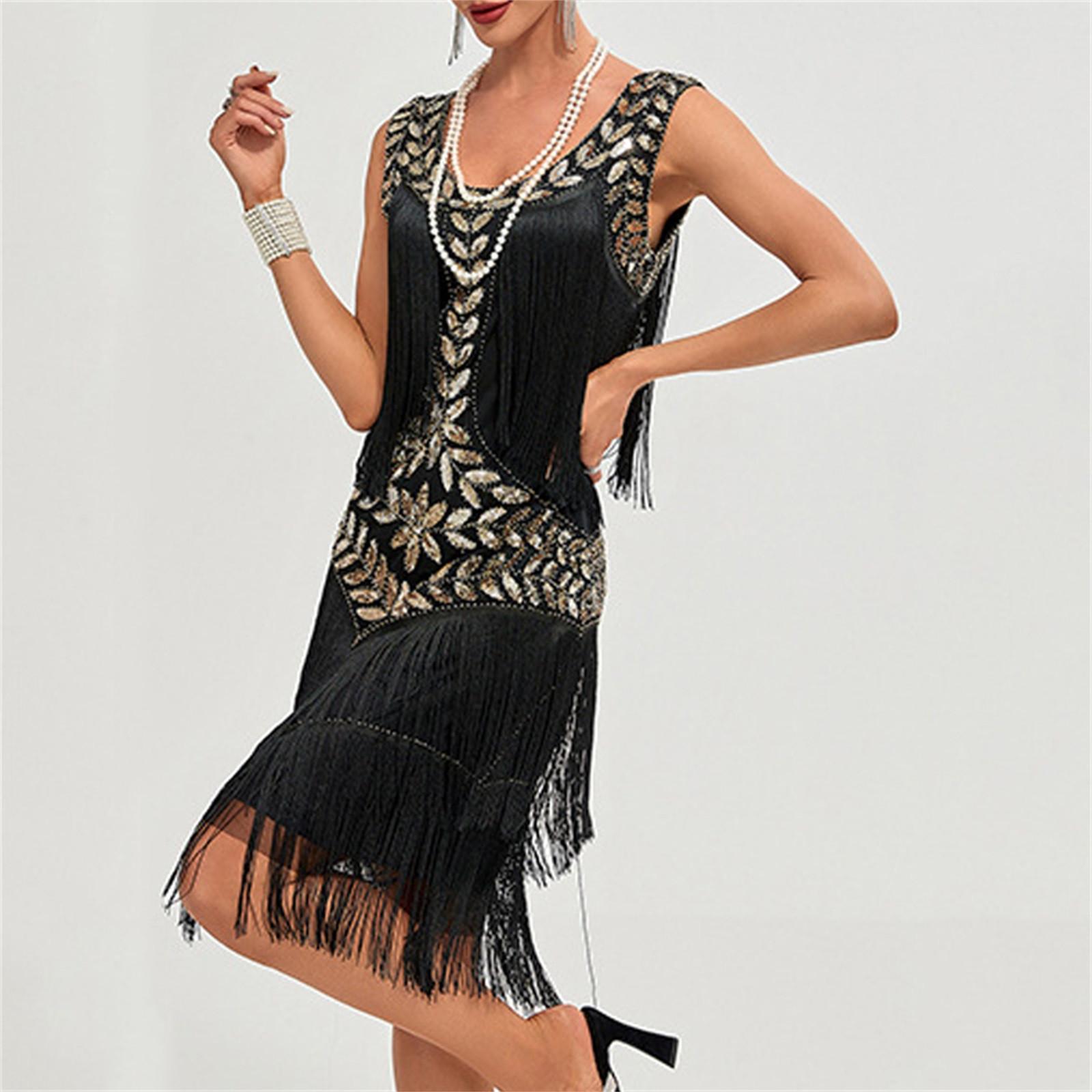 Женское вечернее сексуальное платье, модное однотонное платье с блестками и бахромой XXXL чёрный
Женское вечернее сексуальное платье, модное однотонное платье с блестками и бахромой XXXL чёрный