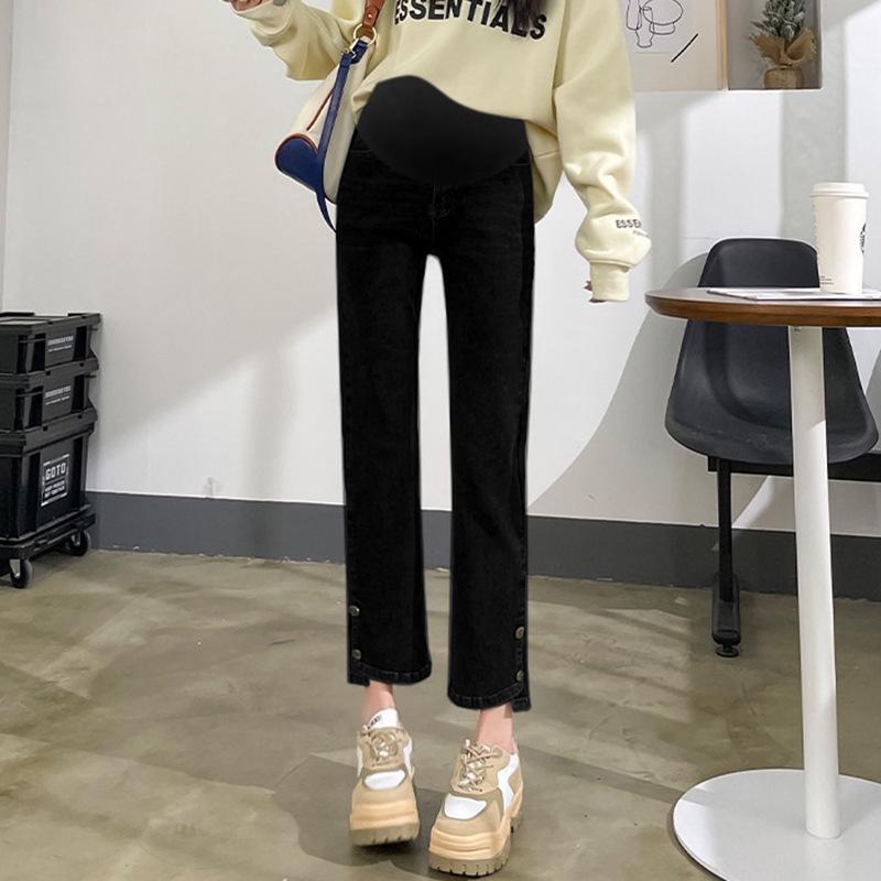 Spring/Autumn Maternity Elastic Support Straight Leg Jeans, Casual Loose Fit, Sizes M-3XL. L чорний
Spring/Autumn Maternity Elastic Support Straight Leg Jeans, Casual Loose Fit, Sizes M-3XL. L чорний