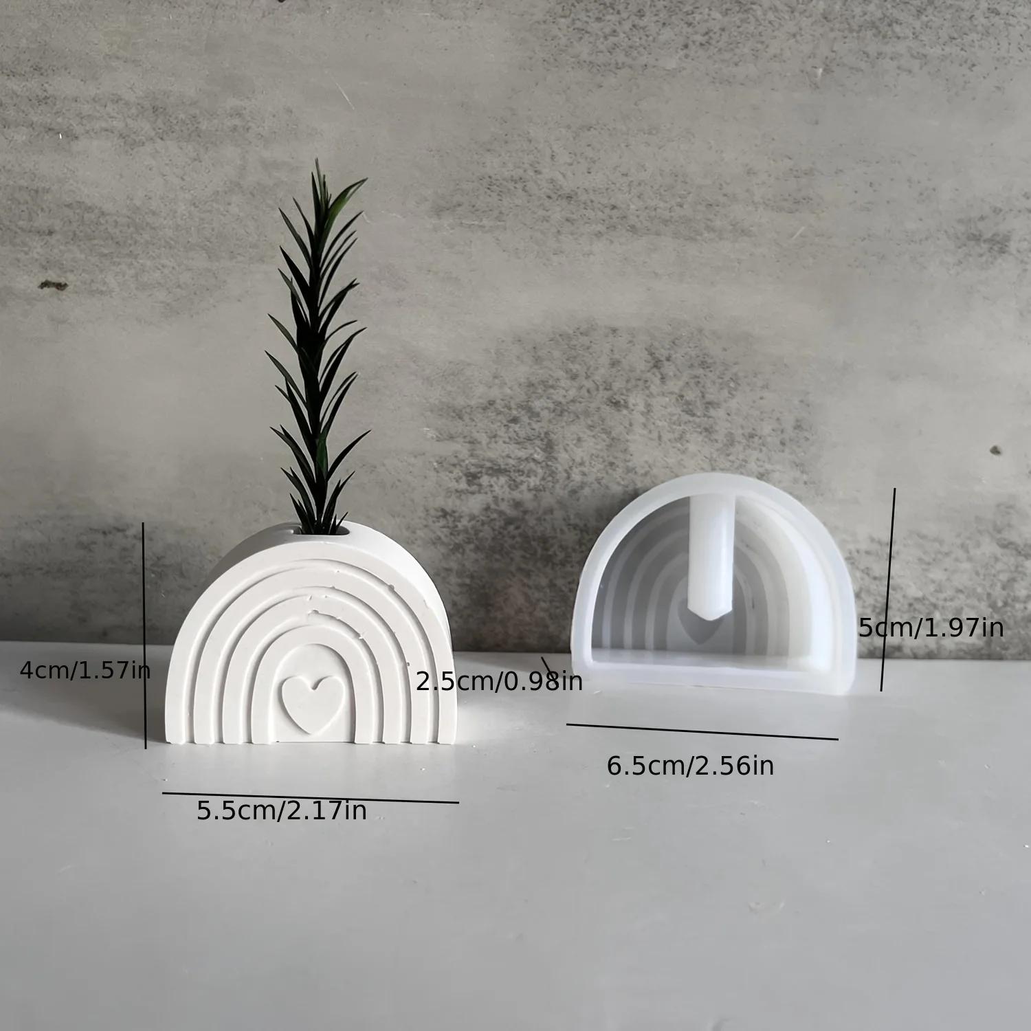 1/4pcs Flower Rainbow Heart House Vase Candle Holder Flower Basket Festival Gift Silicone Molds,Resin Casting Molds, for Crafts
1/4pcs Flower Rainbow Heart House Vase Candle Holder Flower Basket Festival Gift Silicone Molds,Resin Casting Molds, for Crafts