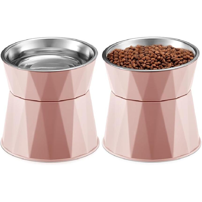 Lallisa 2 Pcs Elevated Cat Bowls Adjustable Raised Cat Feeder Non Slip Food Water with Stand Safe Stainless Steel Bowls with Pet Food Stand for Pets
Lallisa 2 Pcs Elevated Cat Bowls Adjustable Raised Cat Feeder Non Slip Food Water with Stand Safe Stainless Steel Bowls with Pet Food Stand for Pets