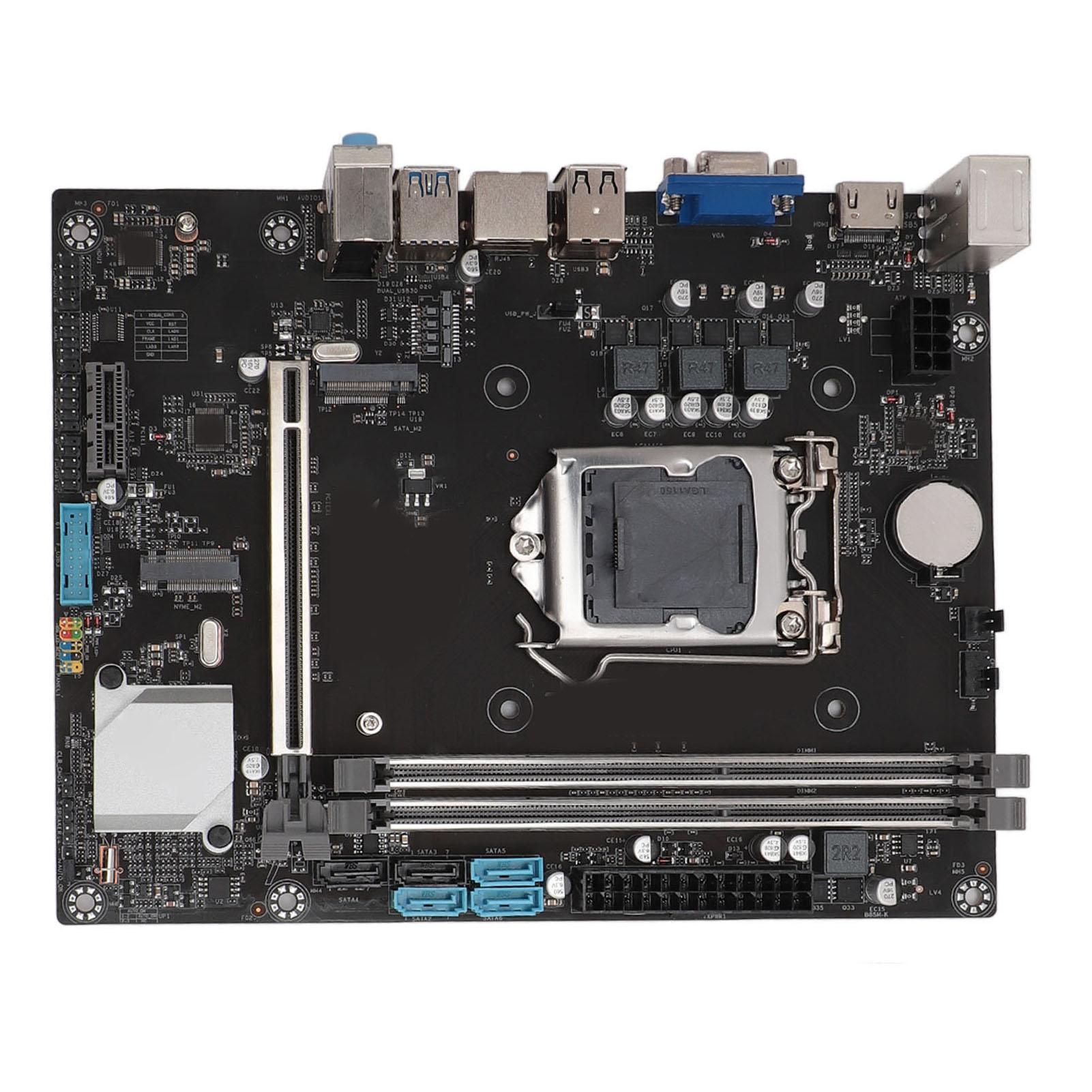 Материнська плата B85M K DDR3 160013331066МГц LGA1150 ЦП PCIEX16 GPU Гігабітна мережева карта
Материнська плата B85M K DDR3 160013331066МГц LGA1150 ЦП PCIEX16 GPU Гігабітна мережева карта