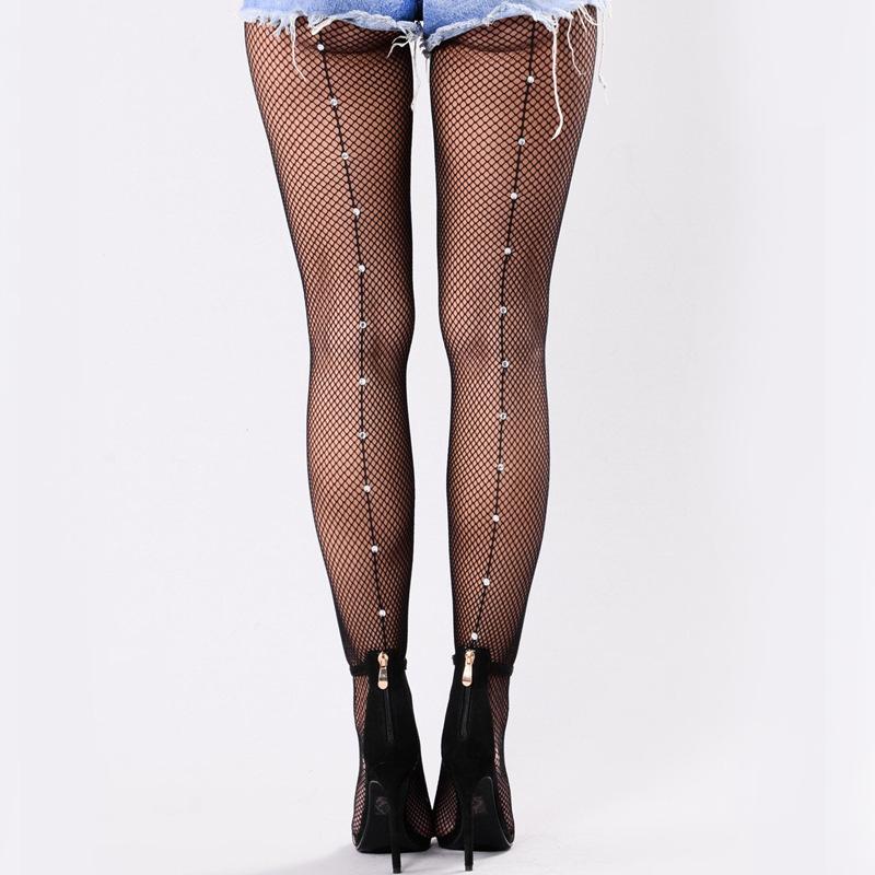 Sexy European and American style black pantyhose with vertical lines, heart pattern, and white rhinestone embellishments, plus size for women Average Size
Sexy European and American style black pantyhose with vertical lines, heart pattern, and white rhinestone embellishments, plus size for women Average Size