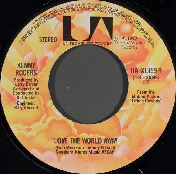 7inch Record KENNY ROGERS - Love The World Away UAX1359Y United Artists 1980 US Pop Used
7inch Record KENNY ROGERS - Love The World Away UAX1359Y United Artists 1980 US Pop Used