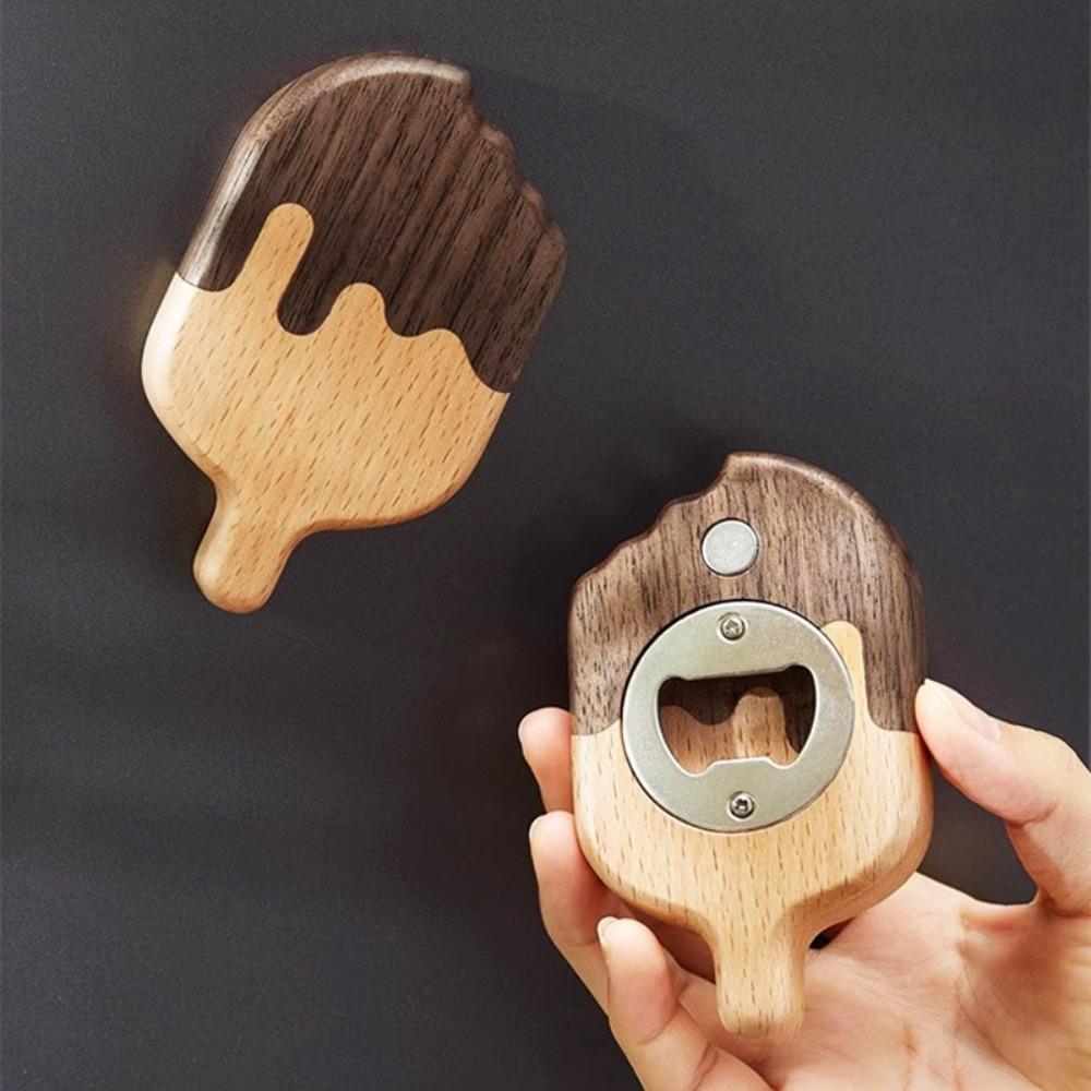 Handmade Bottle Opener Solid Wood Magnetic Fridge Opener Popsicle Shape Opener Kitchen Use Popsicle
Handmade Bottle Opener Solid Wood Magnetic Fridge Opener Popsicle Shape Opener Kitchen Use Popsicle