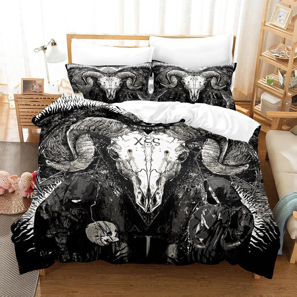 Dark Satanic Bedding Set Boys Girls Twin Queen Size Duvet Cover Pillowcase Bed Kids Adult Fashion Home Textileextile 70x133cm 2pcs
Dark Satanic Bedding Set Boys Girls Twin Queen Size Duvet Cover Pillowcase Bed Kids Adult Fashion Home Textileextile 70x133cm 2pcs