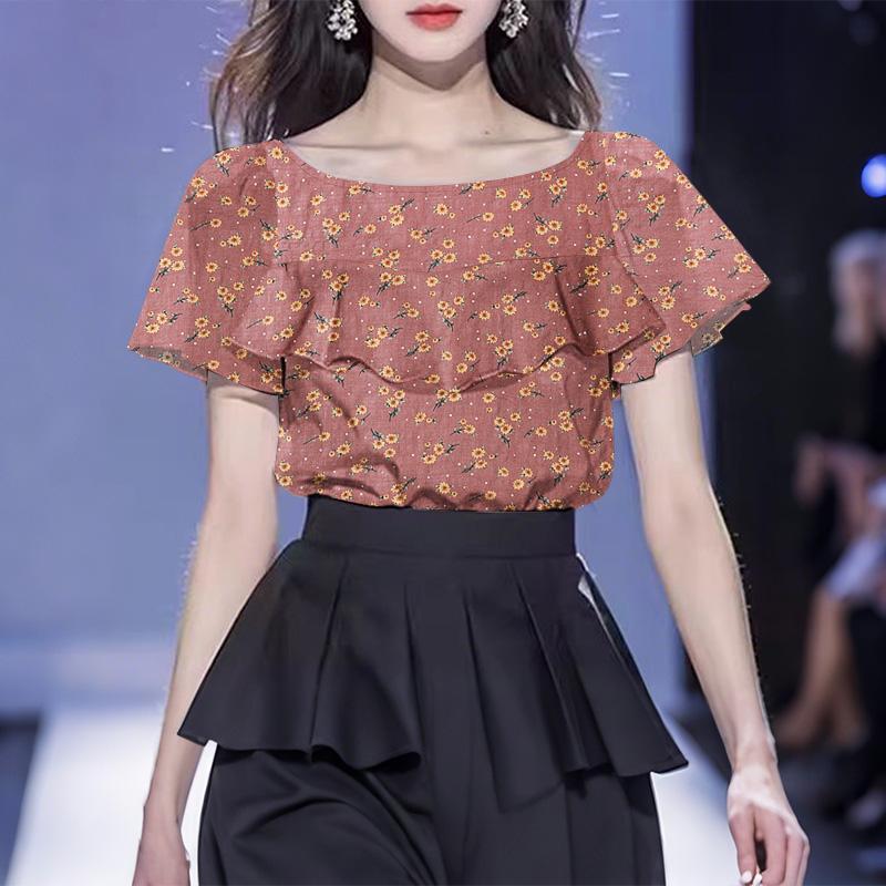 ZANZEA Women Casual Ruffles Round Neck Short Sleeve Floral Print Blouse S рожевий
ZANZEA Women Casual Ruffles Round Neck Short Sleeve Floral Print Blouse S рожевий