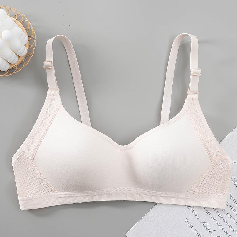 Summer breathable new explosive solid color cotton student comfortable no steel ring Shaowen bra 38/85ab through cup
Summer breathable new explosive solid color cotton student comfortable no steel ring Shaowen bra 38/85ab through cup