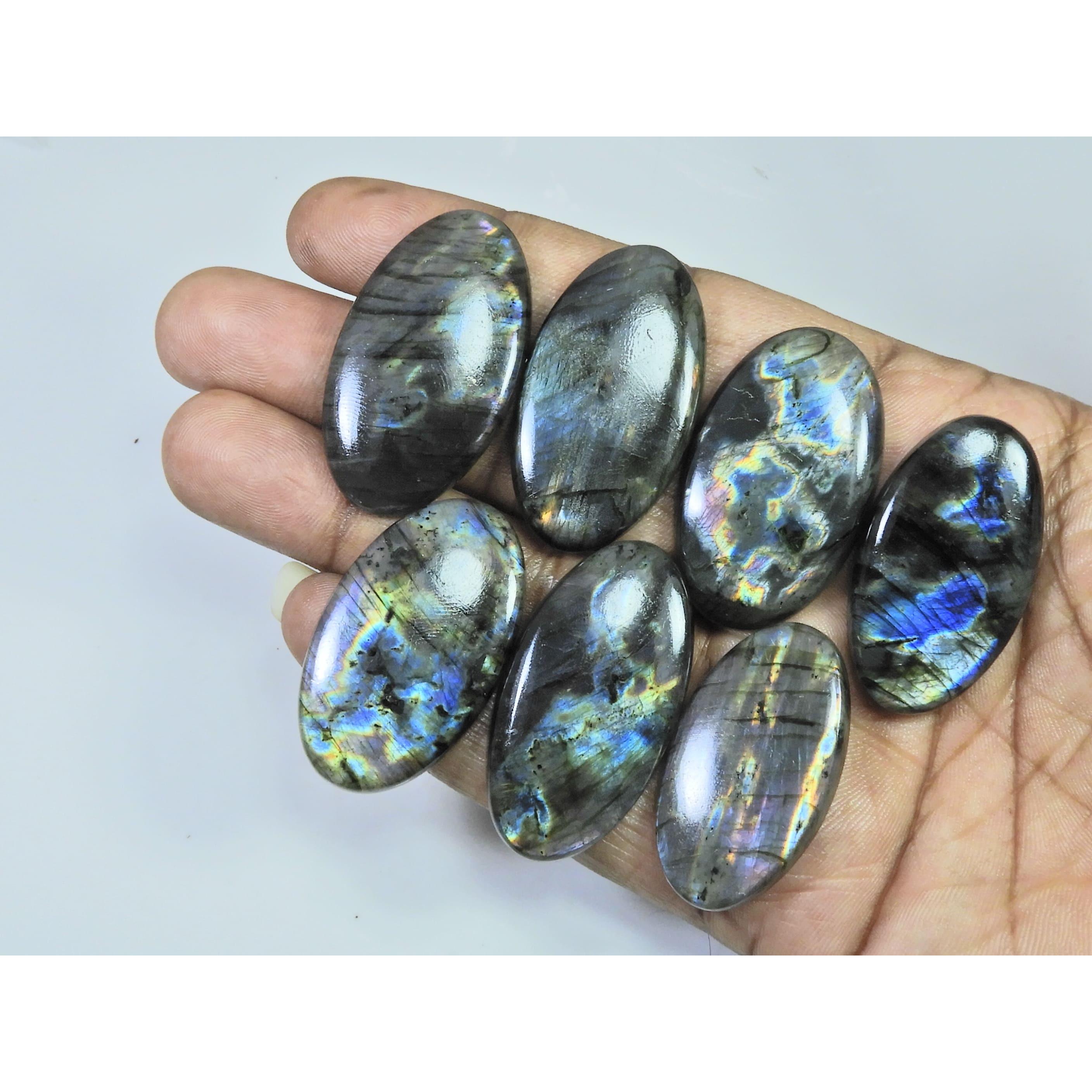 284Cts. Natural Purple Labradorite Spectrolite Oval Loose Gemstone 7Pcs Lot LL-1165
284Cts. Natural Purple Labradorite Spectrolite Oval Loose Gemstone 7Pcs Lot LL-1165