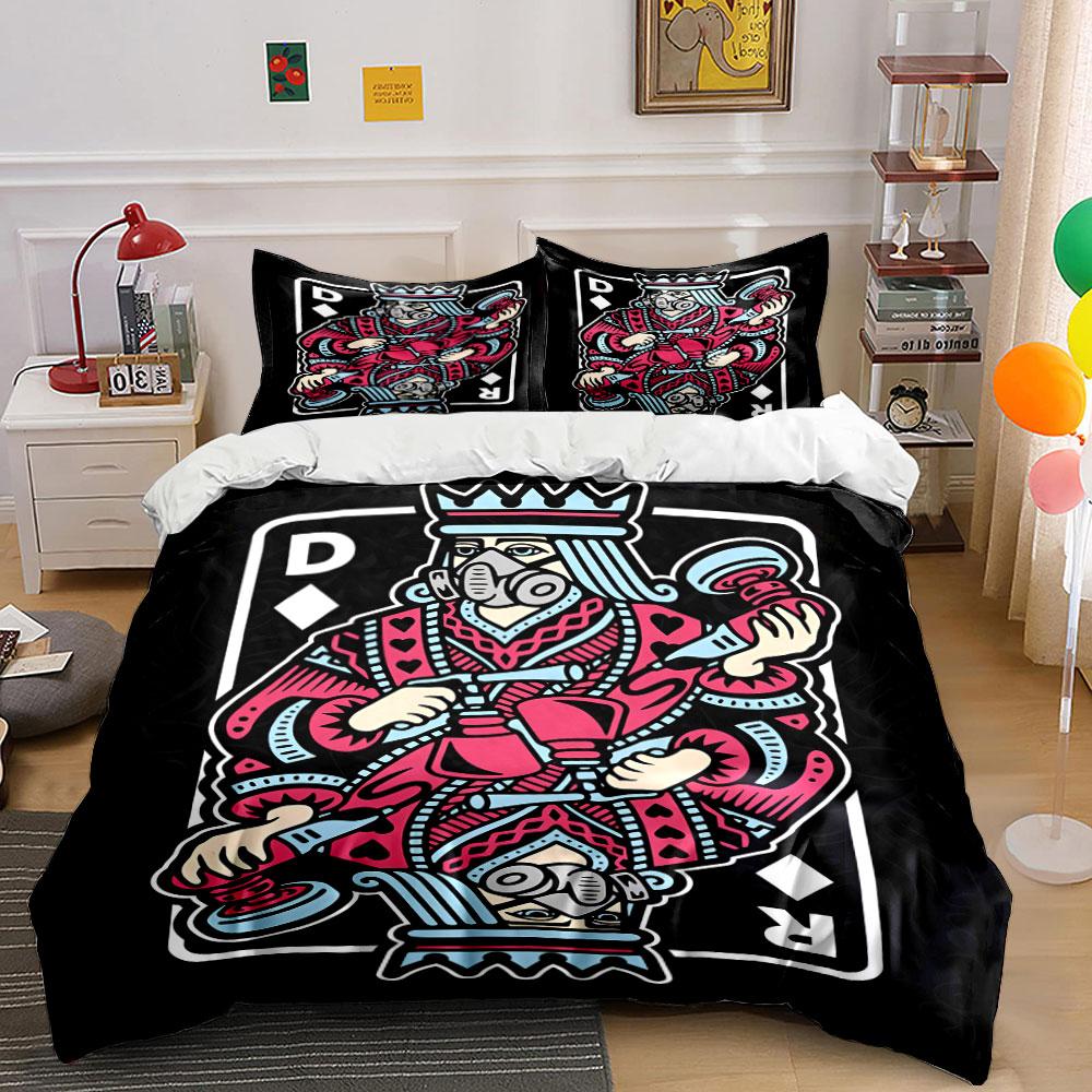 Playing card queen design. Bedding sets Duvet cover sets Duvet covers Pillowcases(1 * Duvet Cover 2 * Pillowcases without duvet insert) 135x200cm
Playing card queen design. Bedding sets Duvet cover sets Duvet covers Pillowcases(1 * Duvet Cover 2 * Pillowcases without duvet insert) 135x200cm