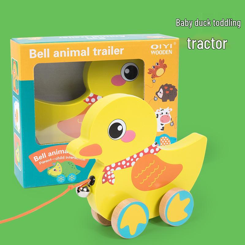 Развивающая деревянная игрушка-каталка с животными - Корова, Слон и Утка
Развивающая деревянная игрушка-каталка с животными - Корова, Слон и Утка