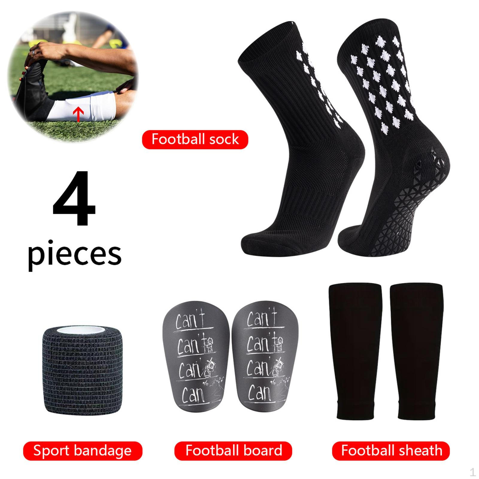 Football Grip Socks Soccer Shin Guards with Sleeves Comfortable Breathable Gear Set for Men Women
Football Grip Socks Soccer Shin Guards with Sleeves Comfortable Breathable Gear Set for Men Women