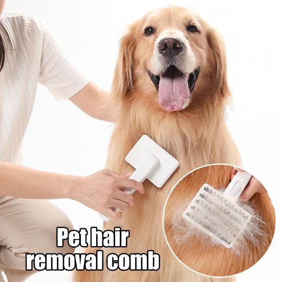 Pet Comb Ergonomic Design Comfortable Grip Steam Cat Brush with Stainless Steel Teeth Anti-scratch Cat Grooming Tool сірий
Pet Comb Ergonomic Design Comfortable Grip Steam Cat Brush with Stainless Steel Teeth Anti-scratch Cat Grooming Tool сірий