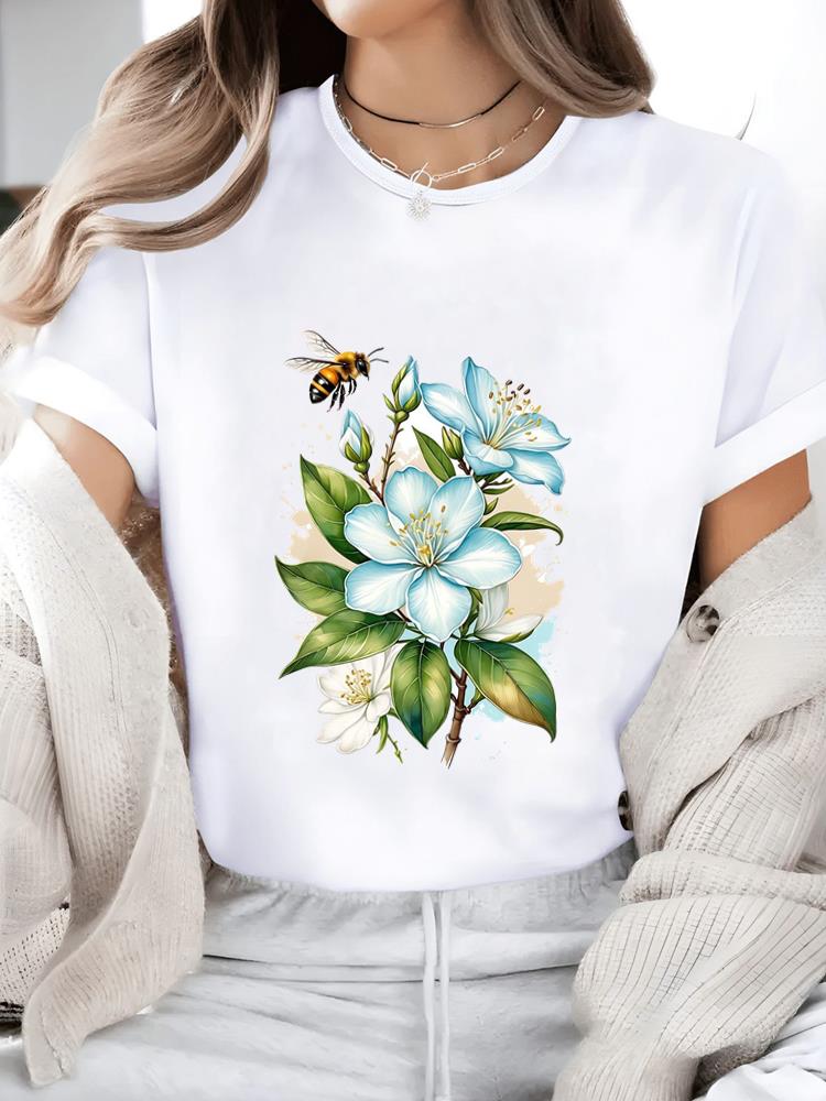 (Азиатский размер) Повседневный женский топ Футболки милый цветок 90-е Мода O-образный вырез Женская одежда Принт Короткий рукав Графическая футболка S
(Азиатский размер) Повседневный женский топ Футболки милый цветок 90-е Мода O-образный вырез Женская одежда Принт Короткий рукав Графическая футболка S