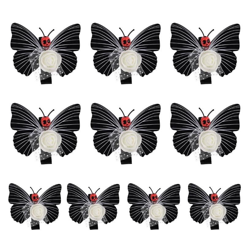 Set of 10 Halloween Skull Butterfly Hairpins Festival Butterfly Skull Hair Clip for Halloween Celebration and Dress Up 1
Set of 10 Halloween Skull Butterfly Hairpins Festival Butterfly Skull Hair Clip for Halloween Celebration and Dress Up 1