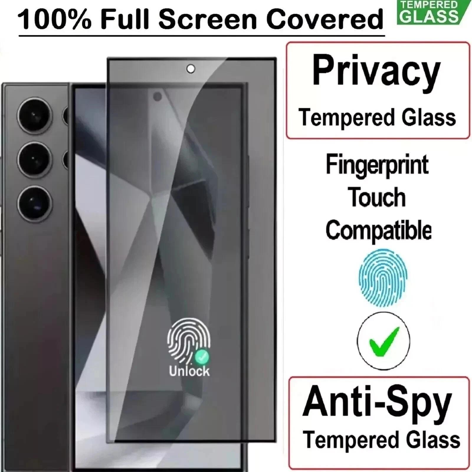Phone Protective Fims For Samsung Galaxy S26 Ultra S25 S24 S23 FE S22 S21+ Premium Privacy Full Cover Screen Protector Anti Spy 9H Tempered Glass Film For Samsung Galaxy S21 Ultra чорний
Phone Protective Fims For Samsung Galaxy S26 Ultra S25 S24 S23 FE S22 S21+ Premium Privacy Full Cover Screen Protector Anti Spy 9H Tempered Glass Film For Samsung Galaxy S21 Ultra чорний