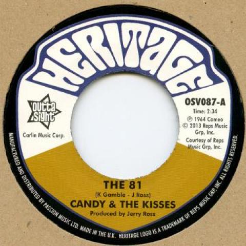 7inch Record CANDY & KISSES / FATHERS ANGELS - The 81 / Bok To Bach OSV087 Outta Sight Nor 1964 UK Soul/Funk
7inch Record CANDY & KISSES / FATHERS ANGELS - The 81 / Bok To Bach OSV087 Outta Sight Nor 1964 UK Soul/Funk