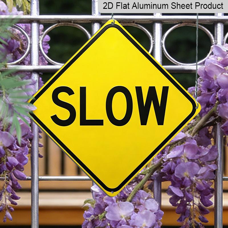 2D Flat, 1pc, SLOW Aluminum Warning Sign, Heavy Duty Weatherproof Metal Plaque, Slow Down Traffic Control Sign for Driveway, Street, Neighborhood 20*20cm
2D Flat, 1pc, SLOW Aluminum Warning Sign, Heavy Duty Weatherproof Metal Plaque, Slow Down Traffic Control Sign for Driveway, Street, Neighborhood 20*20cm