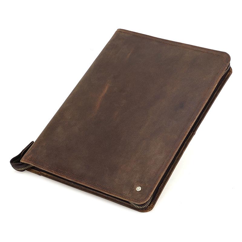 Crazy Horse Leather A4 Notebook & iPad Cover with Pen Slot, Genuine Leather 4-Hole Binder коричневый
Crazy Horse Leather A4 Notebook & iPad Cover with Pen Slot, Genuine Leather 4-Hole Binder коричневый