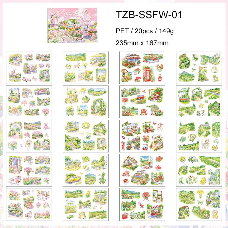 JIANWU Four Times Scenery Series Vintage Plant Tree Landscape Material Collage PET Sticker Creative DIY Journal Stationery
JIANWU Four Times Scenery Series Vintage Plant Tree Landscape Material Collage PET Sticker Creative DIY Journal Stationery