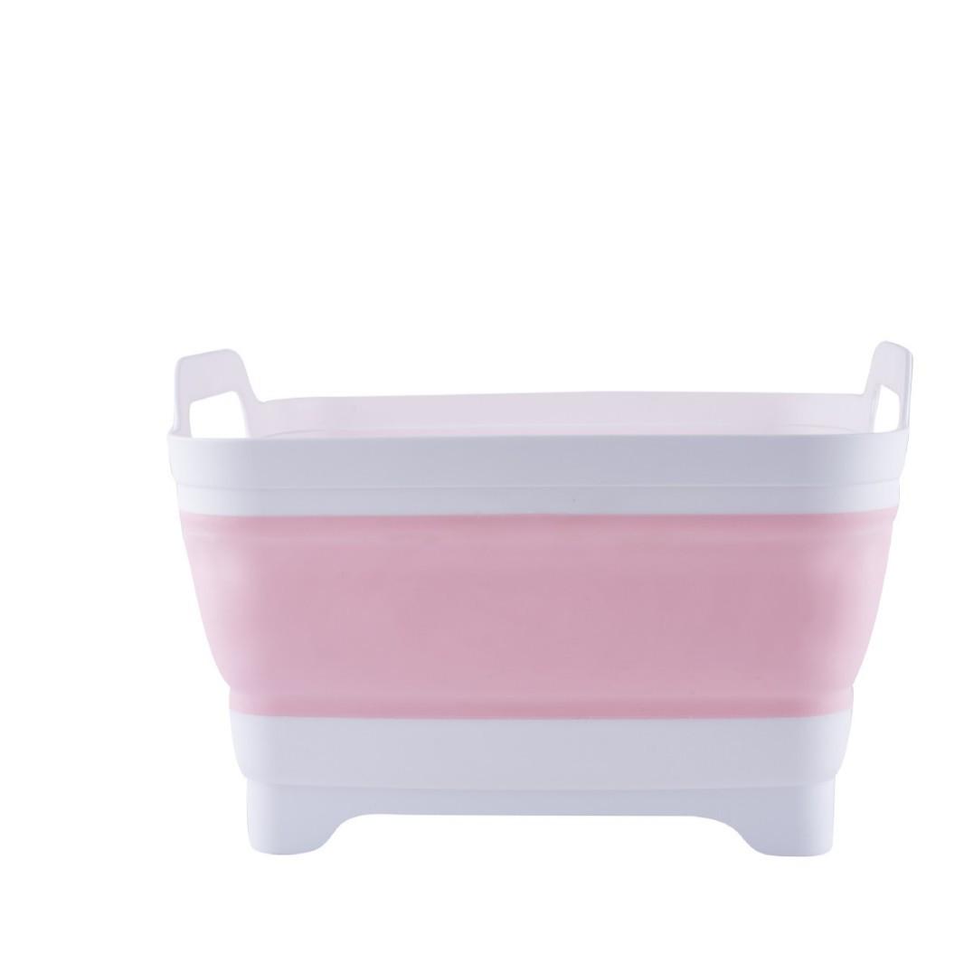 Collapsible Kitchen Sink Basket: Portable Telescopic Folding Basin for Washing and Draining Vegetables and Fruits. розовый/белый
Collapsible Kitchen Sink Basket: Portable Telescopic Folding Basin for Washing and Draining Vegetables and Fruits. розовый/белый