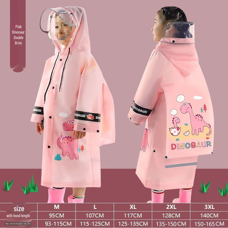 Double Brim Kids Rain Poncho with Backpack Space - Durable, Explosion-Proof for Kindergarten & Primary School Students M (Height 93-115CM)
Double Brim Kids Rain Poncho with Backpack Space - Durable, Explosion-Proof for Kindergarten & Primary School Students M (Height 93-115CM)