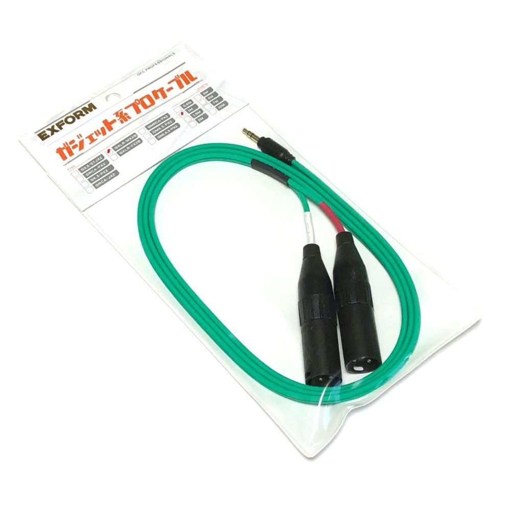 EXFORM Gadget Pro Cable Mini Split OPEN3 Made in Japan OFC GXLR-MX2B-1.5M / 3.5mm Stereo-LR XLR(M)x2 - -
EXFORM Gadget Pro Cable Mini Split OPEN3 Made in Japan OFC GXLR-MX2B-1.5M / 3.5mm Stereo-LR XLR(M)x2 - -