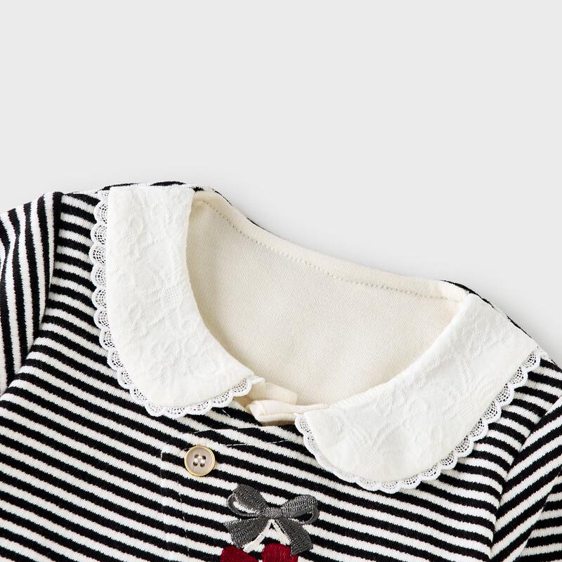 Baby Girl s Lapel Long-Sleeve Romper 73cm
Baby Girl s Lapel Long-Sleeve Romper 73cm