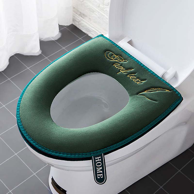 Бытовой бархатный чехол на сиденье для унитаза, подушка, молния, вышитый влагостойкий коврик для сиденья для унитаза, крышка для ванной комнаты, простой водонепроницаемый коврик с ручкой зелёный
Бытовой бархатный чехол на сиденье для унитаза, подушка, молния, вышитый влагостойкий коврик для сиденья для унитаза, крышка для ванной комнаты, простой водонепроницаемый коврик с ручкой зелёный