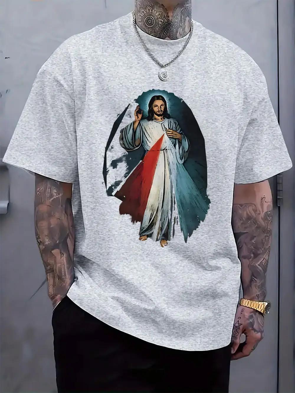 Portrait Print Round Neck Short Sleeve T-shirt Fashion Regular Fit Tee Spring Summer Vacation M
Portrait Print Round Neck Short Sleeve T-shirt Fashion Regular Fit Tee Spring Summer Vacation M