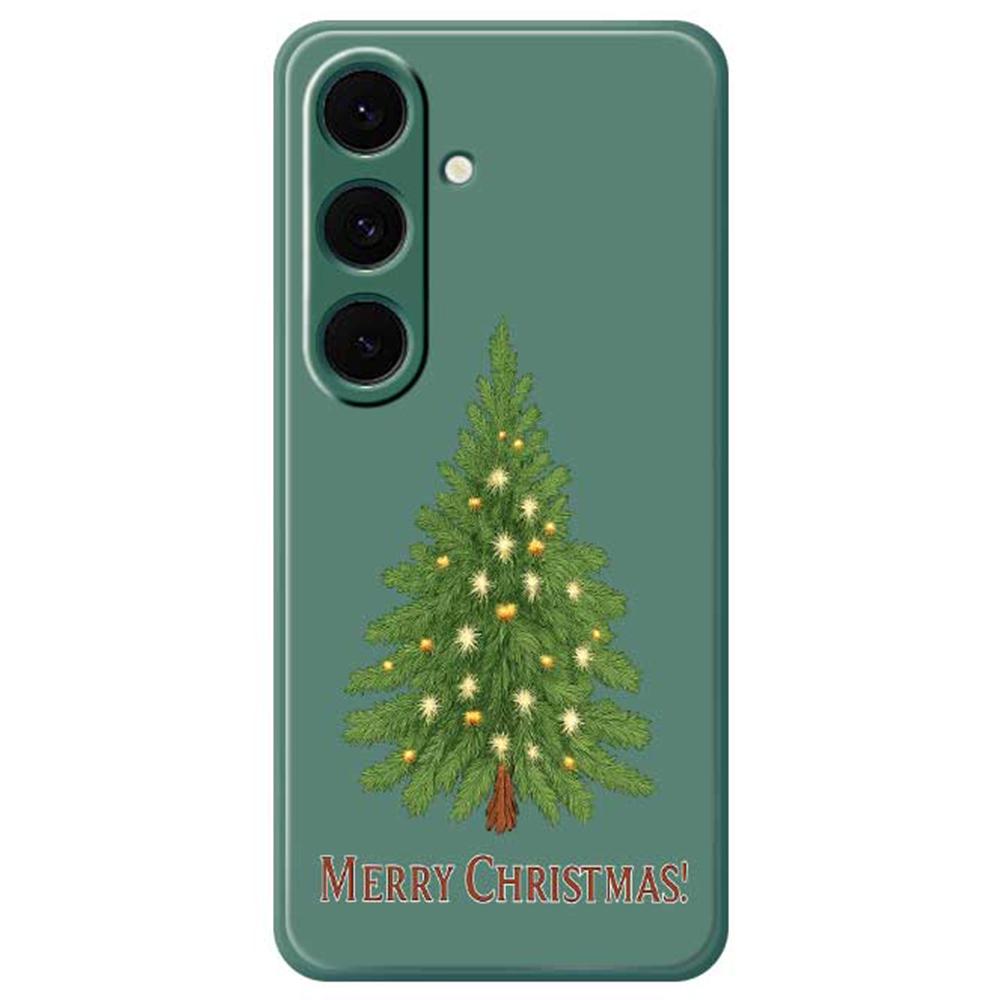 For Samsung Galaxy S24 FE Case Christmas Tree Pattern Printing Straight Edge TPU Phone Back Cover Green
For Samsung Galaxy S24 FE Case Christmas Tree Pattern Printing Straight Edge TPU Phone Back Cover Green