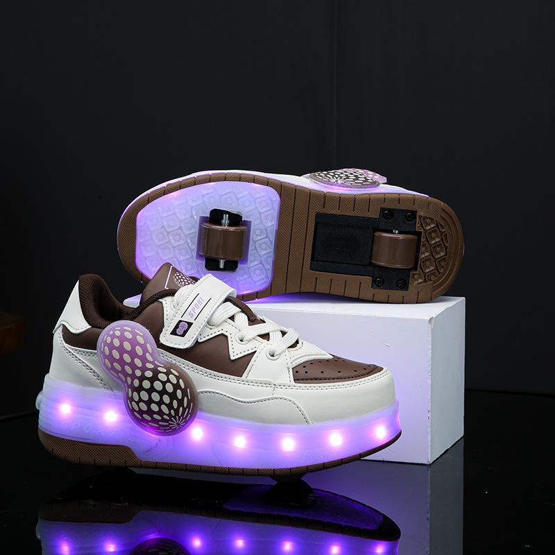 Детские беговые туфли с люминесцентными двойными колесами Four Seasons Invisible Retractable Boys Rollers Skates 31 коричневый
Детские беговые туфли с люминесцентными двойными колесами Four Seasons Invisible Retractable Boys Rollers Skates 31 коричневый