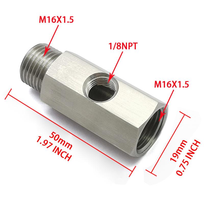 Car fuel pressure sensor tee adapter Feed Line Gauge T Port Fitting -Male female M12 M14 M10 1/8NPT 1/4NPT with Side hole 1/8NPT M16X1.5
Car fuel pressure sensor tee adapter Feed Line Gauge T Port Fitting -Male female M12 M14 M10 1/8NPT 1/4NPT with Side hole 1/8NPT M16X1.5