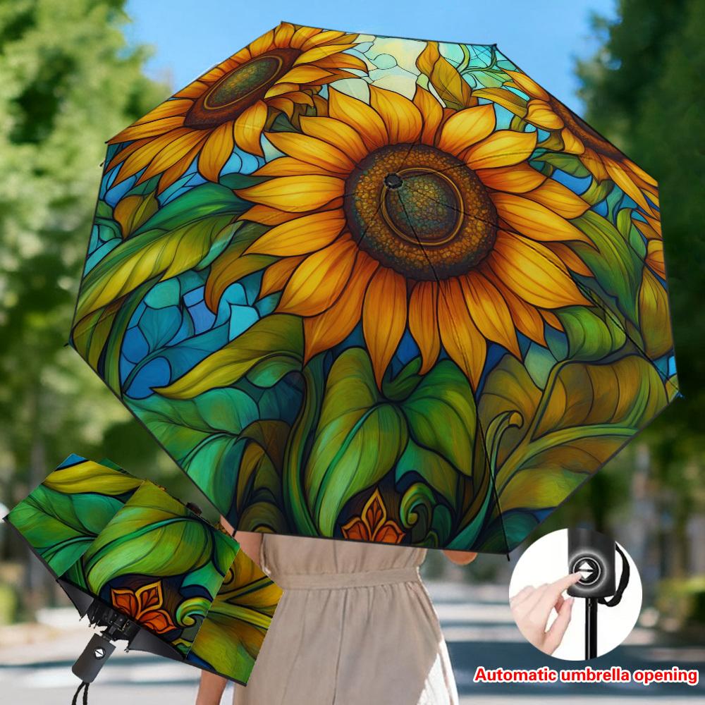 1pc s Automatic Umbrella with Sunflower Design - Automatic Opening/Closing,, 8-Rib Sturdy Frame, Compact Folding Umbrella for (as the picture,Iron&8K)
1pc s Automatic Umbrella with Sunflower Design - Automatic Opening/Closing,, 8-Rib Sturdy Frame, Compact Folding Umbrella for (as the picture,Iron&8K)