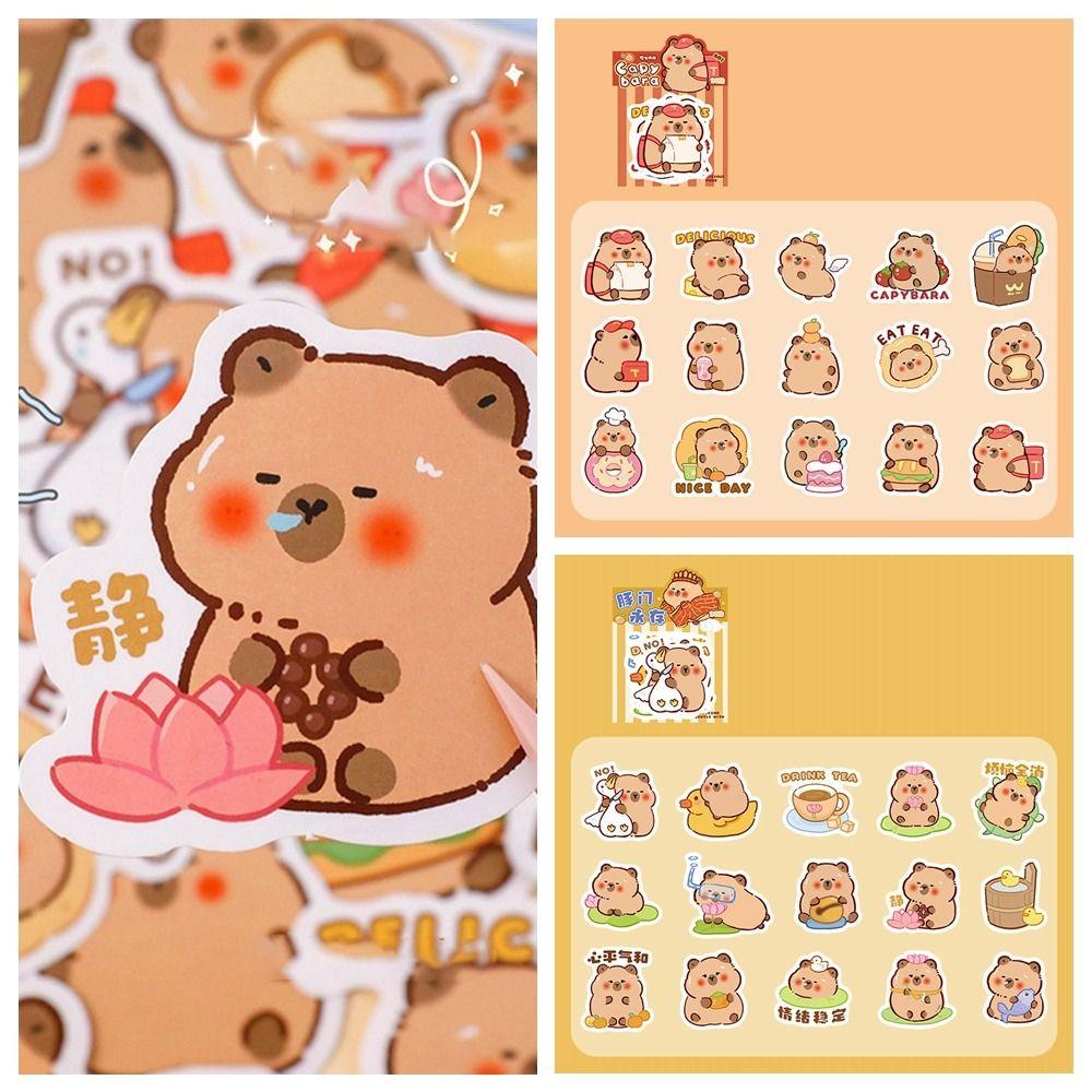 30 листов/упаковка Наклейки Kawaii Capybara Забавные канцелярские наклейки Capybara Hand Account Наклейка Дети
30 листов/упаковка Наклейки Kawaii Capybara Забавные канцелярские наклейки Capybara Hand Account Наклейка Дети