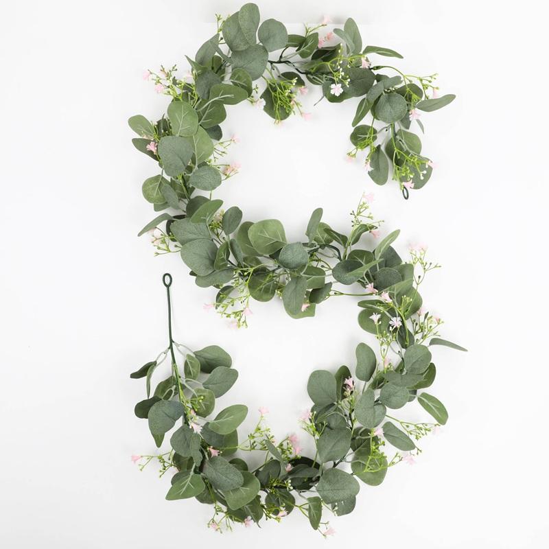 178cm Simulation Plant Wall Hanging Floral Wedding Arch Decor Artificial Eucalyptus Gypsophila Vine Hotel Garden Decoration рожевий
178cm Simulation Plant Wall Hanging Floral Wedding Arch Decor Artificial Eucalyptus Gypsophila Vine Hotel Garden Decoration рожевий