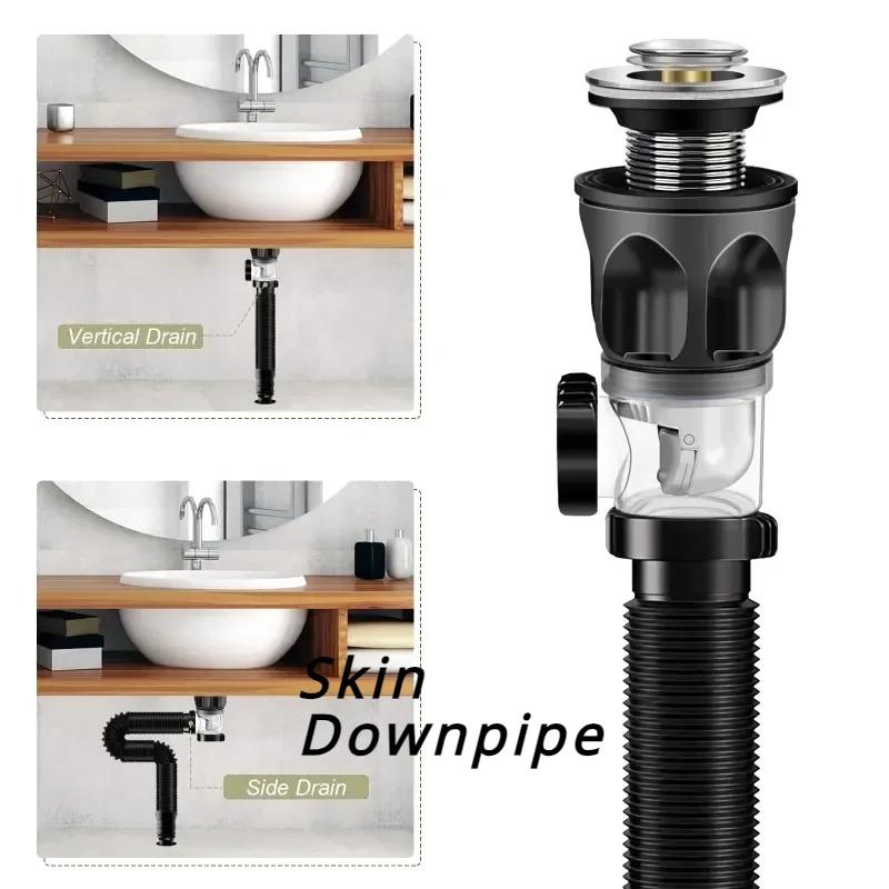 Sink Downpipe Kitchen Sink Cross Drain Downpipe Retractable Deodorising Strainer Bathroom Sink Anti Clogger Kitchen Accessories белый
Sink Downpipe Kitchen Sink Cross Drain Downpipe Retractable Deodorising Strainer Bathroom Sink Anti Clogger Kitchen Accessories белый
