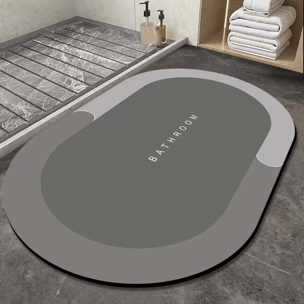 Absorbent Bathroom Rug Floor Mat Diatomite Carpet Washable for Kitchen Doorway Bedroom Bathtubs Oval Gray M
Absorbent Bathroom Rug Floor Mat Diatomite Carpet Washable for Kitchen Doorway Bedroom Bathtubs Oval Gray M