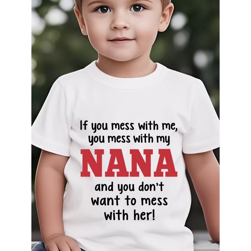 European sizes Personalized Red NANA Letter T-Shirt Fashion Versatile Letter Print T-Shirt Little Boy Round Neck Patchwork T-Shirt Top 164cm білий
European sizes Personalized Red NANA Letter T-Shirt Fashion Versatile Letter Print T-Shirt Little Boy Round Neck Patchwork T-Shirt Top 164cm білий