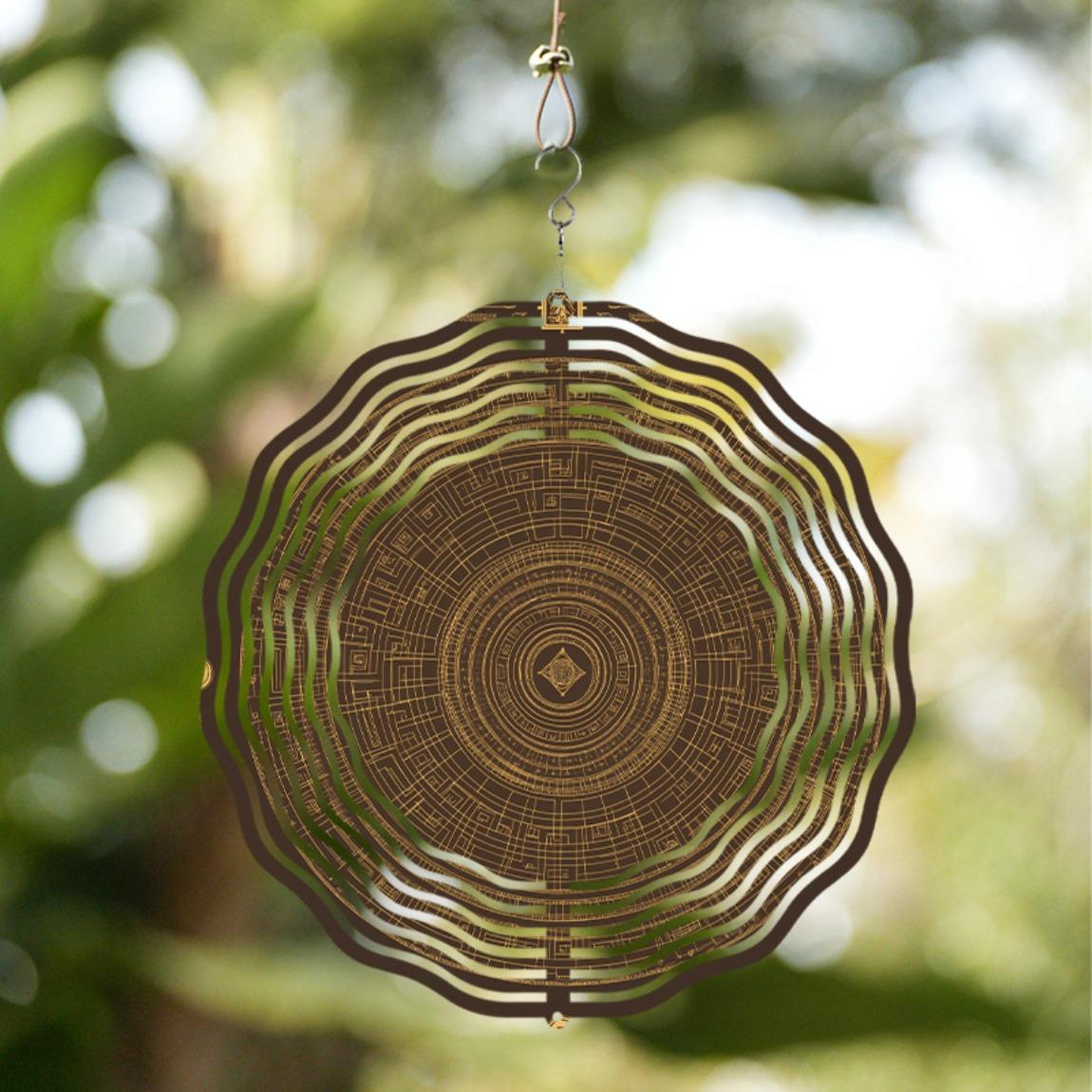 360 Degree Rotating Metal Wind Spinner for Outdoor Garden Decor with Intricate Maze Design Perfect for Lawn and Patio Warm Gift for Loved Ones 01A
360 Degree Rotating Metal Wind Spinner for Outdoor Garden Decor with Intricate Maze Design Perfect for Lawn and Patio Warm Gift for Loved Ones 01A