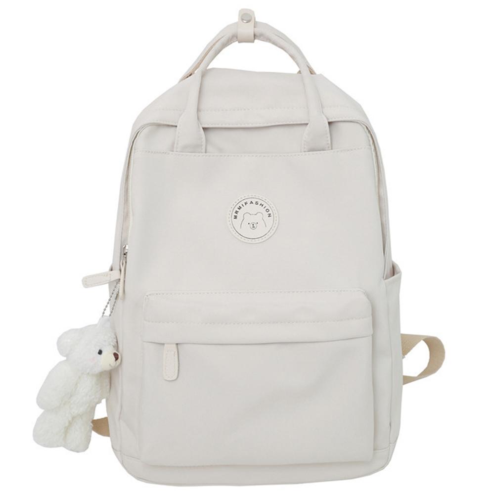 Teens Large Capacity Cute School Bookbag Solid Zipper Backpack with Plush Pendant Fashion Kawaii Daypack for Work Sports Travel білий
Teens Large Capacity Cute School Bookbag Solid Zipper Backpack with Plush Pendant Fashion Kawaii Daypack for Work Sports Travel білий