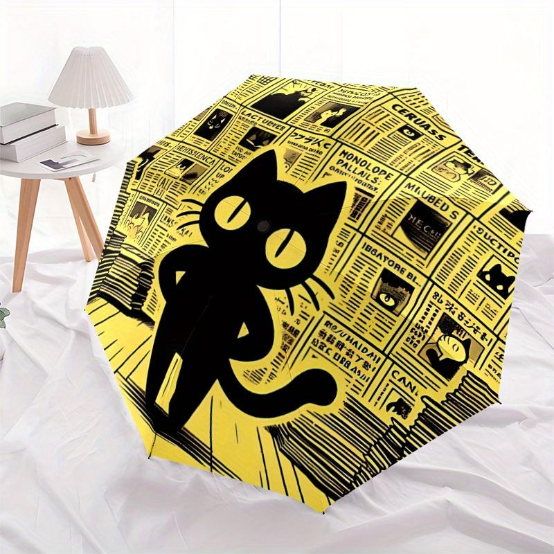 1pc Cat Newspaper Automatic Open 8-Rib Windproof Umbrella, Travel & Commuting, Suitable for All Seasons
1pc Cat Newspaper Automatic Open 8-Rib Windproof Umbrella, Travel & Commuting, Suitable for All Seasons