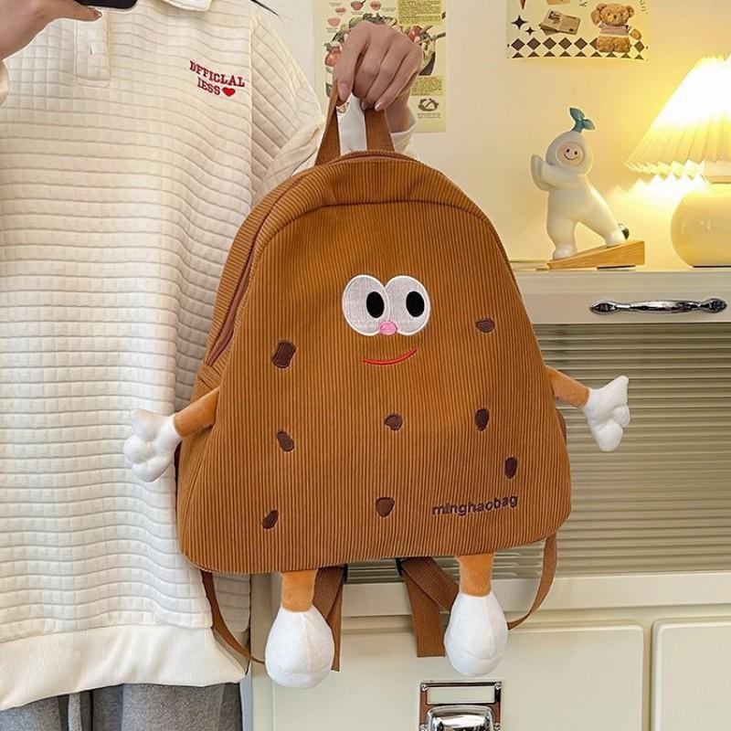 Cookie Corduroy Classic Schoolbag Girl College Student High School Junior Simple Backpack
Cookie Corduroy Classic Schoolbag Girl College Student High School Junior Simple Backpack