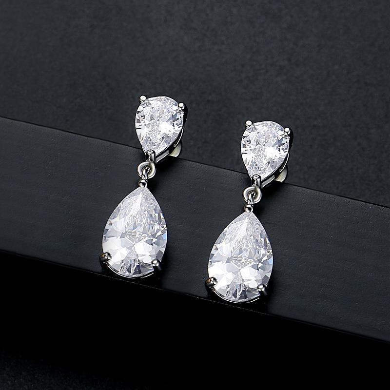 HuiSept Trendy Water Drop Shape Zircon Earrings 925 Silver Jewelry Accessories for Women Wedding Party Promise Gift Wholesale белый
HuiSept Trendy Water Drop Shape Zircon Earrings 925 Silver Jewelry Accessories for Women Wedding Party Promise Gift Wholesale белый