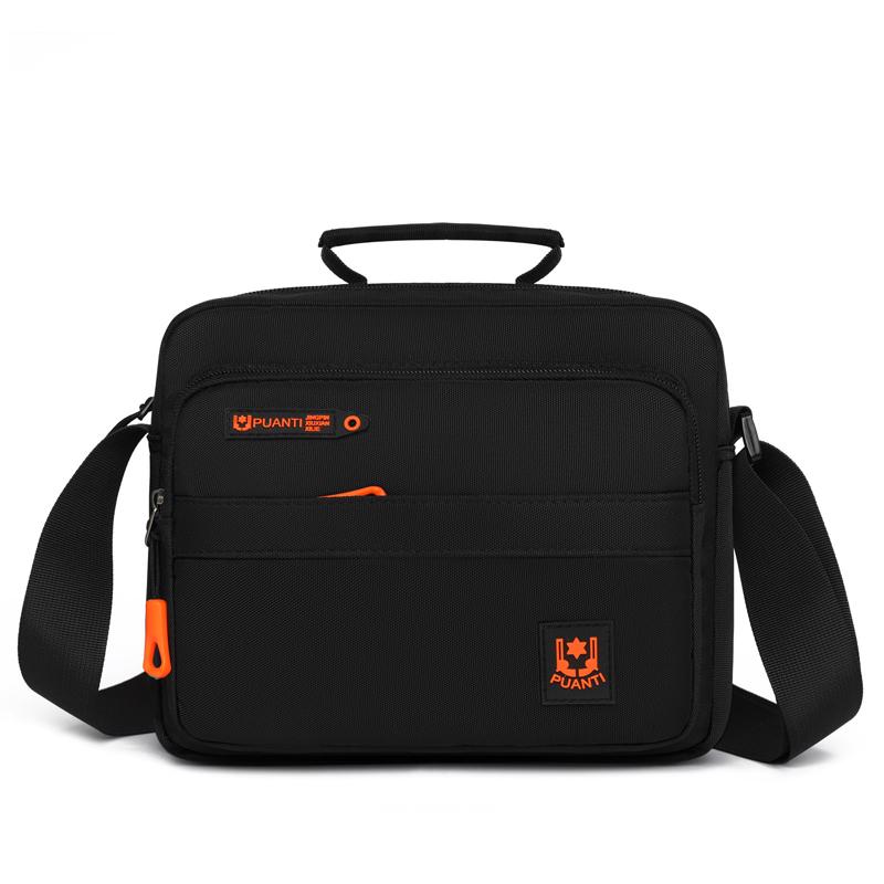 Многофункциональная маленькая мужская сумка, простая повседневная сумка через плечо из Оксфорда для мужчин, винтажная летняя сумка-мессенджер из Оксфорда чёрный