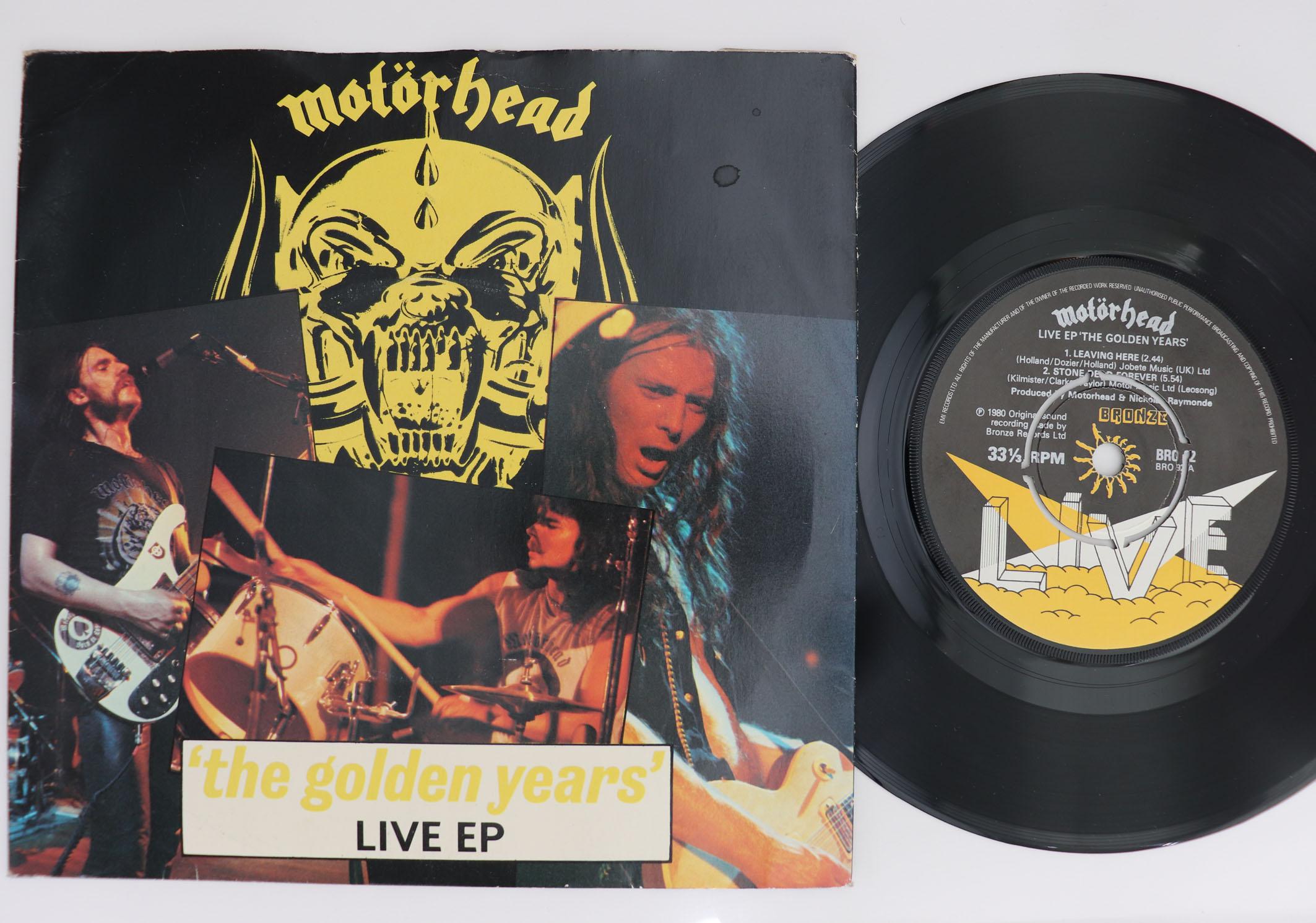 7-дюймовая пластинка MOTORHEAD Golden Years Live EP BRO92 BRONZE 1980 UK Металл Б/У
7-дюймовая пластинка MOTORHEAD Golden Years Live EP BRO92 BRONZE 1980 UK Металл Б/У