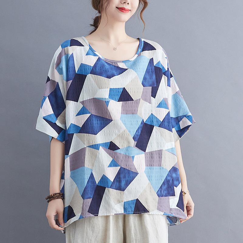 Свободная футболка большого размера, повседневная блузка с цветочным принтом внизу для женщин, винтажный топ с круглым вырезом и рукавами «летучая мышь» для женщин One Size
Свободная футболка большого размера, повседневная блузка с цветочным принтом внизу для женщин, винтажный топ с круглым вырезом и рукавами «летучая мышь» для женщин One Size