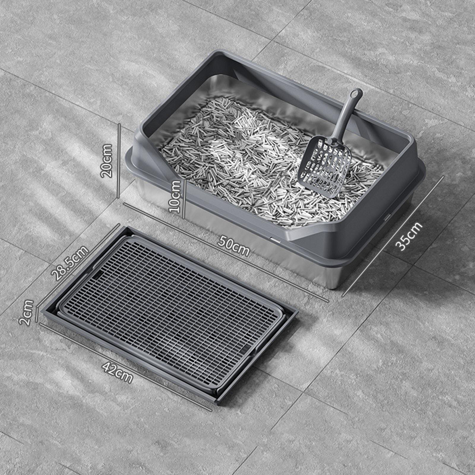 Туалет для кошек из нержавеющей стали с крышкой, лоток для кошек с защитой от брызг, очень большой
Туалет для кошек из нержавеющей стали с крышкой, лоток для кошек с защитой от брызг, очень большой