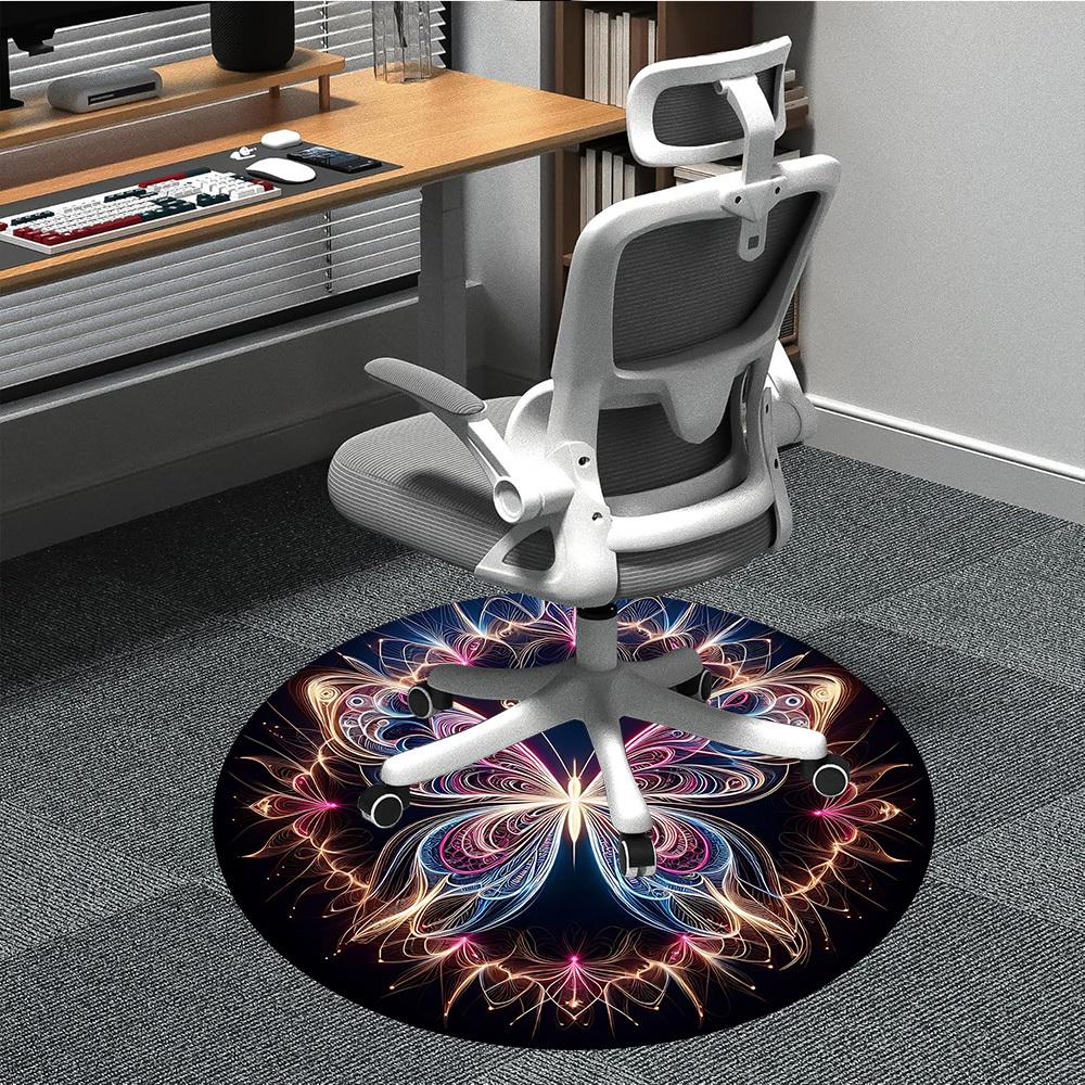 1pc Butterfly Mandala Office Round Area Rug, Indoor Mat Suitable ForOffice, Under Office Chairs Bedroom Living Room Home Decor, Room Deco T092 80cm by 80cm
1pc Butterfly Mandala Office Round Area Rug, Indoor Mat Suitable ForOffice, Under Office Chairs Bedroom Living Room Home Decor, Room Deco T092 80cm by 80cm